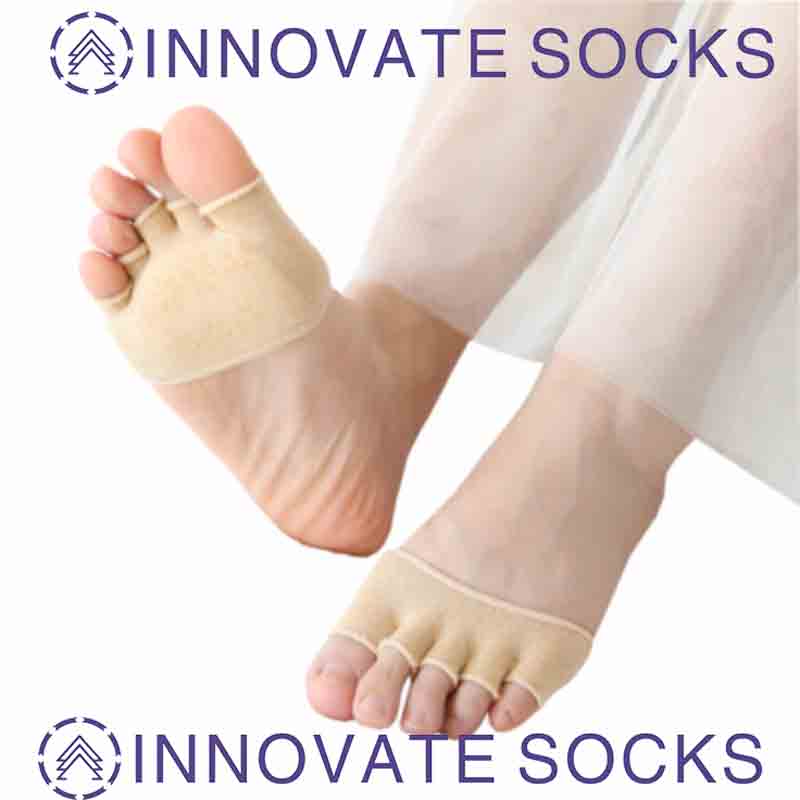 Five Toe Women's Cotton Thin Socks With Glue And Padded Split Toe socks-1.jpg