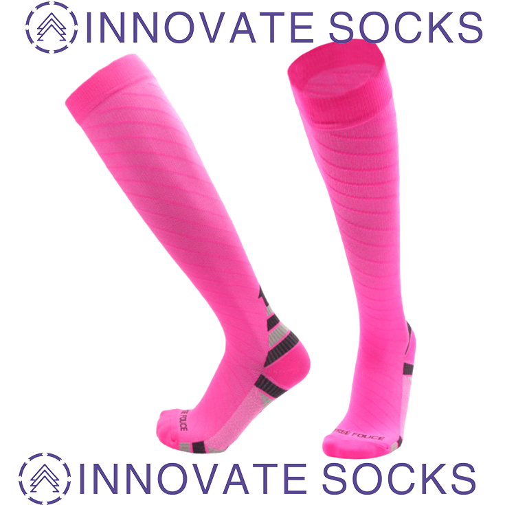 Maratona Correndo Meias de Compressão Trilha Fitness Stockings Breathable Shaping Sports Socks