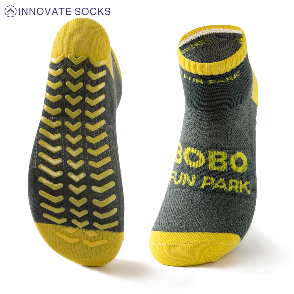 BOBOBO Ankle Anti-Skid Grip Trampoline Park Socks