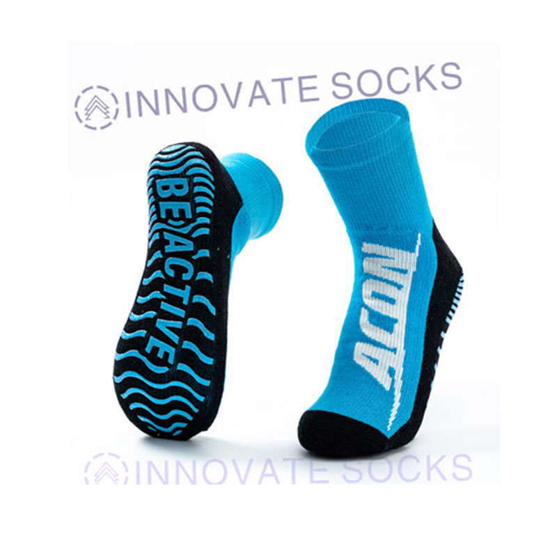 Acon Calf Length Anti- Skid Grip Trampoline Socks
